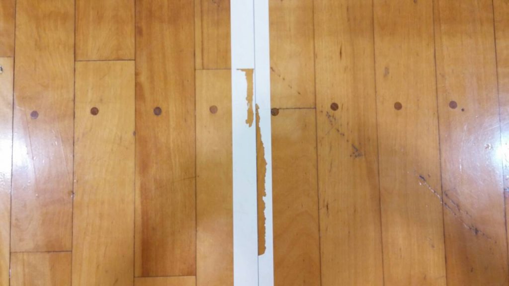 体育館床スポーツフロアの状況