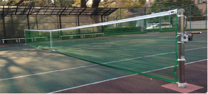 テイエヌネット～硬式テニス用～ | 床金具工事、防球ネット 